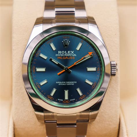 rolex milgauss z blue valutazione|rolex milgauss z blue price.